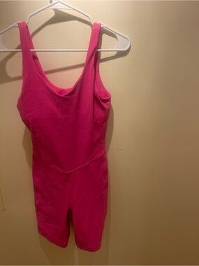 Lululemon Hot Pink One-Piece Athletic Romper